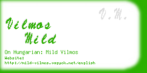 vilmos mild business card